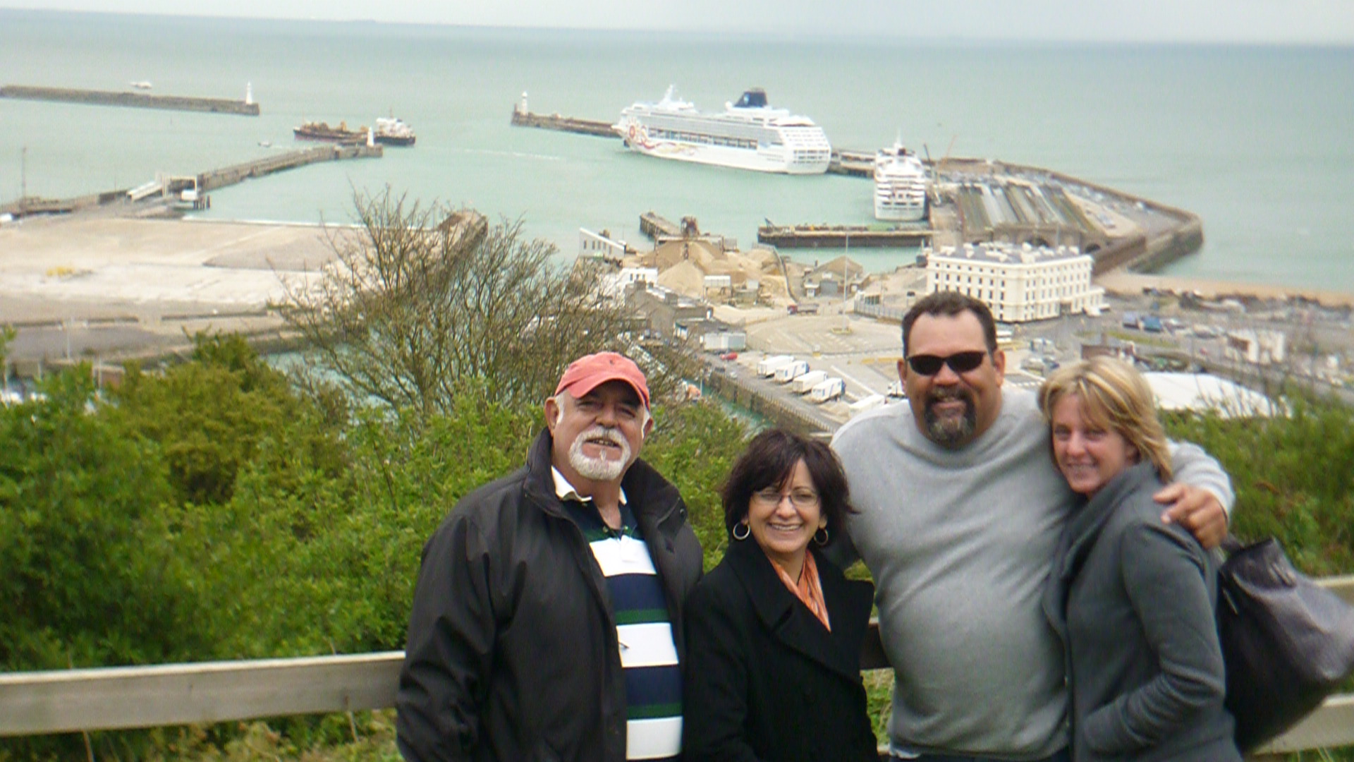 Dover Western Heights and Cruise ship Berth below